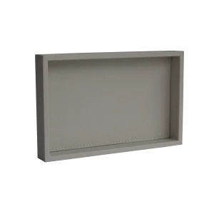 Small Cream Color Faux Leather Tray
