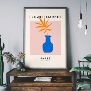 Paris Flower Market Minimal Print