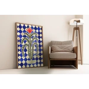 Botanical House Art Print, Neutral Print, Hand Drawn, Quirky
