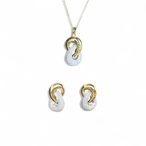 Auraro 14k Colour Rhodium Plated Set