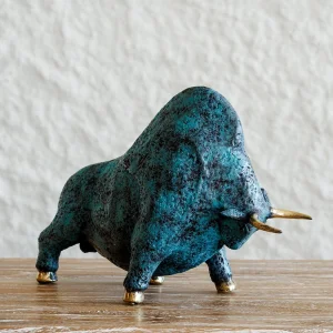 Bronze Bull Decorative Object