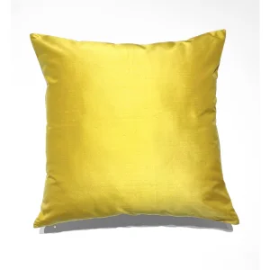 Yellow Silk Cushion