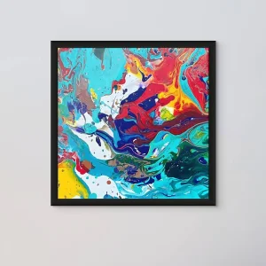 Joy - Original Design Framed Glass Print