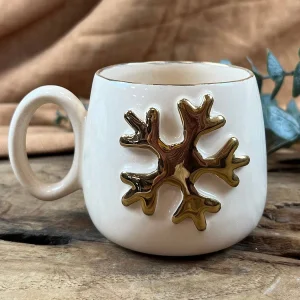 24k Gold Snowflake Cup