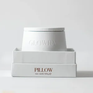 Pillow - Lavanta & Pudra & Gardenya  Kokulu Mum - 500g - Ahşap Fitilli - El Yapımı