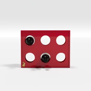Red Lacquered Mini Wine Unit