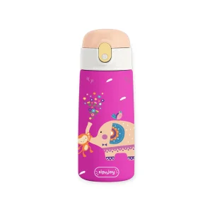 Sipnjoysipsquad Kids' Water Bottle | 480 Ml - Jolly Elephant
