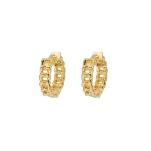 Talia - Chain Hoop Earrings