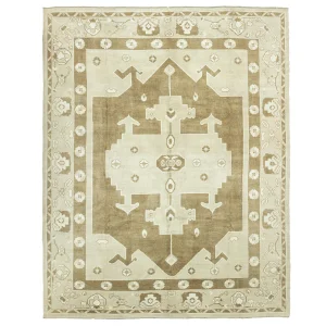 Efran Hand-woven Oushak Rug 367x454 Cm