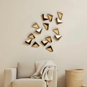 Poem Gold 15-piece Wall Accessory Set