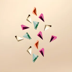 Poem Orange / Gold / Magenta / Mint 14-piece Wall Accessory Set