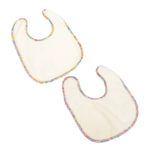 Liberty Desenli 2'li Kız Bebek Mama Önlük Seti