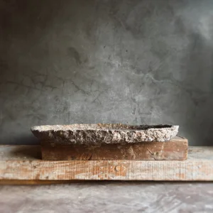 Celyna | Dekoratif El Yapımı Paper Mache Rustik Tepsi