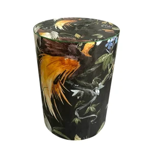 Black Mas Wood Side Table