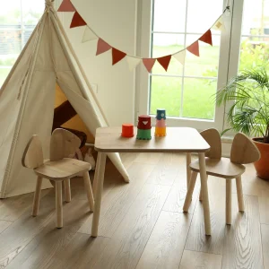 Mickey Mouse 1 Table + 2 Chairs (write-erase Montessori Activity And Table Chair Set For Children)