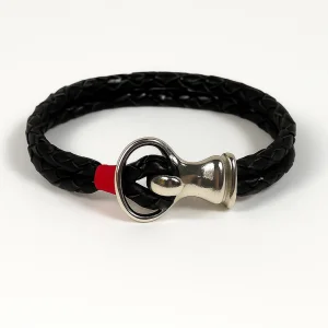 Chatgpt:  Handmade Braided Leather Bracelet With Tarnish-free Clasp