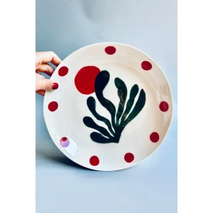 Coral Large Serving Plate