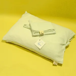 Tollymoni Mint Muslin Pillowcase