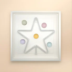 Star Neon Soft Light Wall Decor