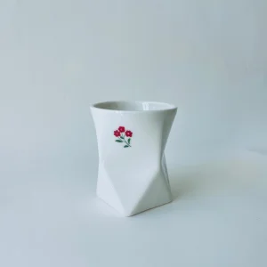 Fine Flower Porcelain Prism Glass