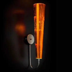 Gold Fire 1l Wall Sconce