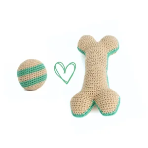 Örgü Kemik Ve Top|köpek Oyuncağı Seti