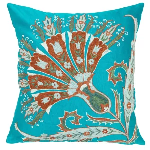 Mirela Bohemian Silk Suzani Cushion 50x50 Cm