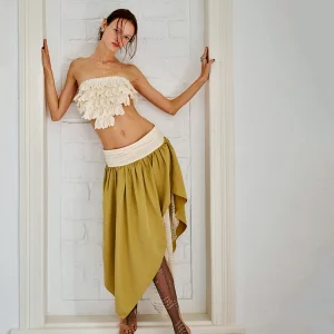 Solo Act Layered Asymmetric Skirt