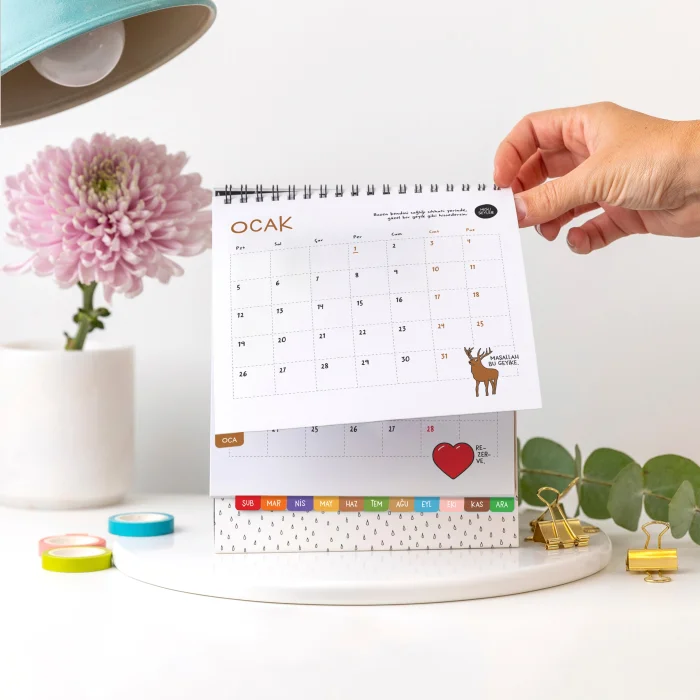 2026 Hisli Şeyler Desk Calendar image 2