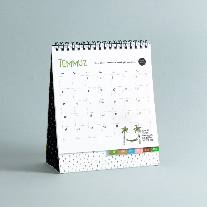 2026 Hisli Şeyler Desk Calendar image 3