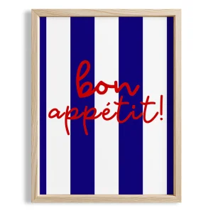 Bon Appetit Typography Kitchen Wall Art