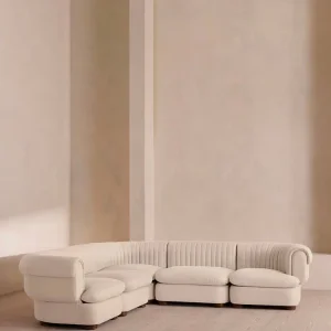 Luvion Linen L-shaped Sofa