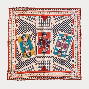 Royal Flush Silk Mini Scarf