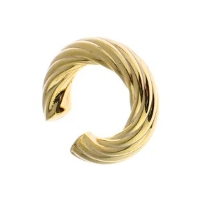 Hola Curved Silver Earmuff