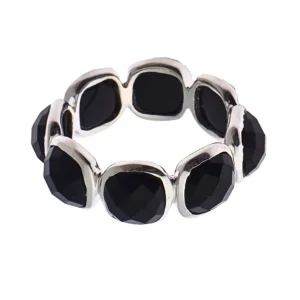 Kairos Onyx Silver Ring
