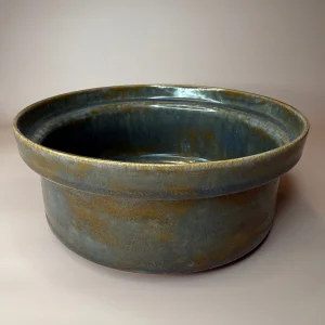 Handmade Ceramic Bowl - Blue Green Brown Glaze - Unique Pet Or Breakfast Bowl
