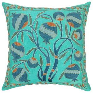 Zinya Dekoratif Suzani İpek Kırlent 50x50 Cm