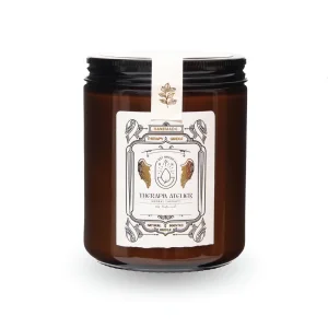 Juniper-pine-lemon Essential Oil Amber Glass Soy Candle