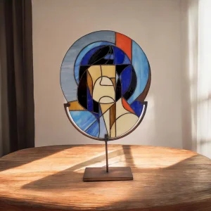 Witness Stained Glass Panel With Stand