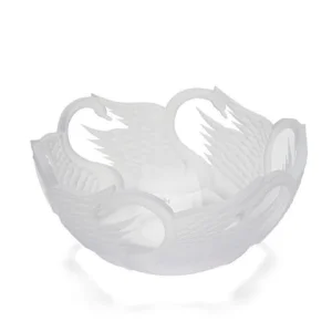 Cygnus Kuğu Formlu Cam Dekoratif Kase