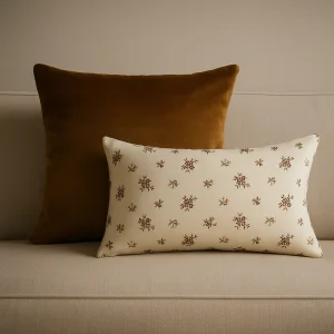 Latte Blossom Kırlent Kılıfı 2'li Set