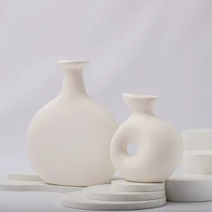 Delta & Capella Ceramic Vase Set Of 2