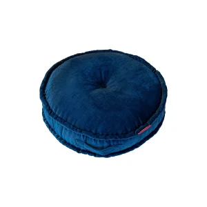 Ottoman Round Navy-blue Mattress