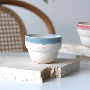 Cat Dad Stoneware Bubble Mug