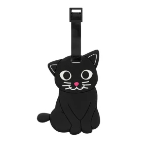 Pylones Luggage Tag -  Ani-luggage (black Cat)