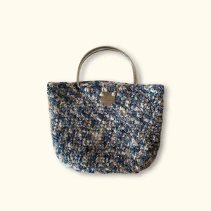Coast - Glitter Velvet Yarn & Metal Handle Handbag