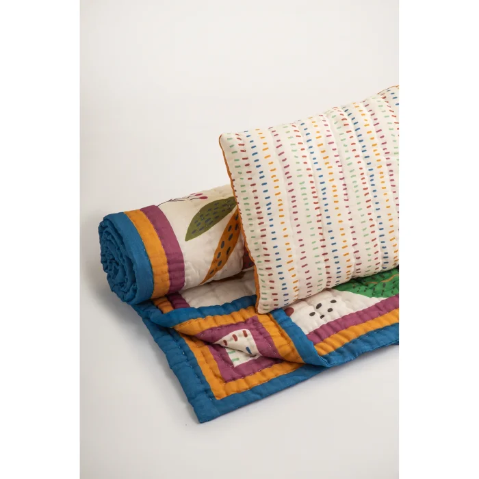 Jungle Handmade Organic Cotton Baby Kids Bedspread Set - 3