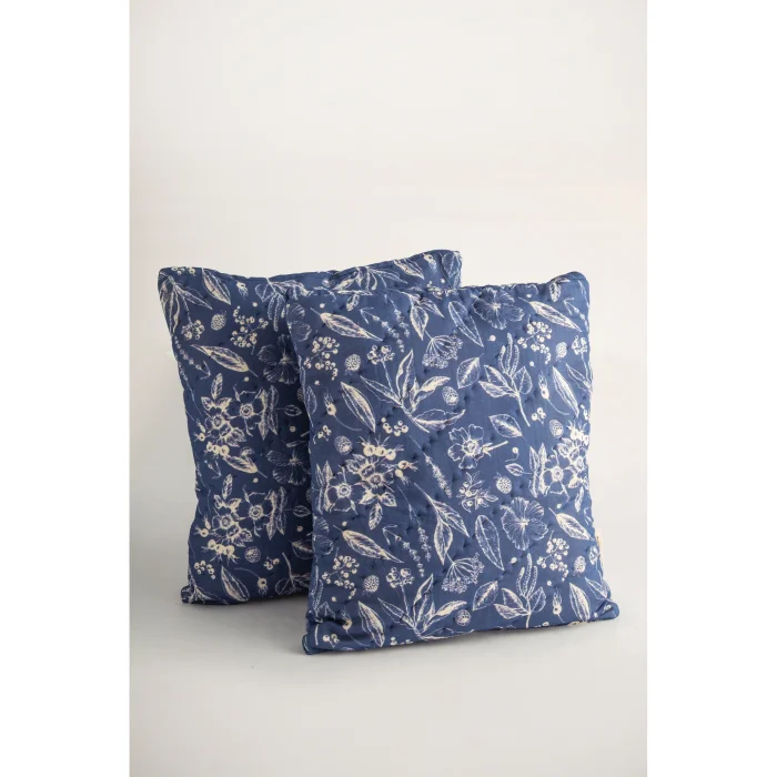 Plume Floral Patterned Handmade Decorative 2-piece Pillowcase - 3