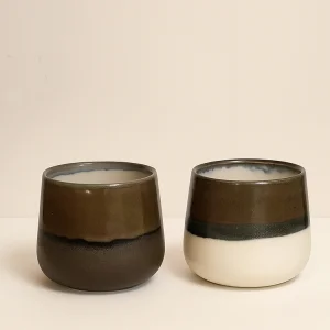 Marrone No.3 Set Of 2 Porcelain Cups