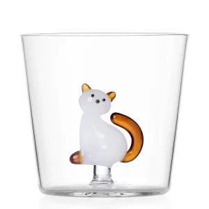 Cat Figured Glass Water Glass No: 5